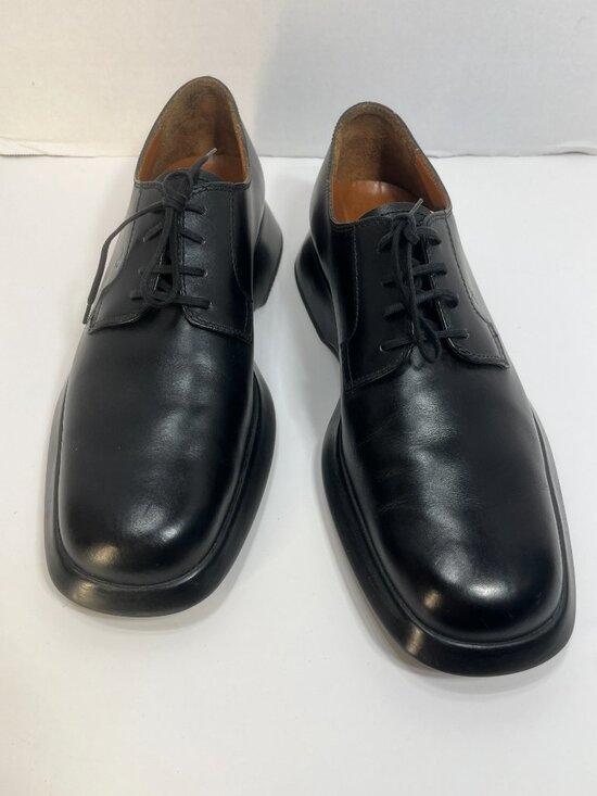 TOD\'S Black Leather Oxford Shoes [Mens 8.5US] Lace Up Rubber Platform Sole Men\'s main image 4